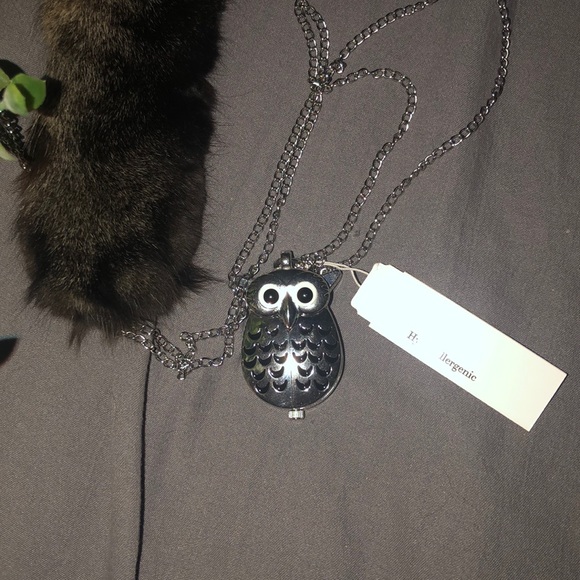 Silver Owl Watch Necklace - Picture 6 of 6